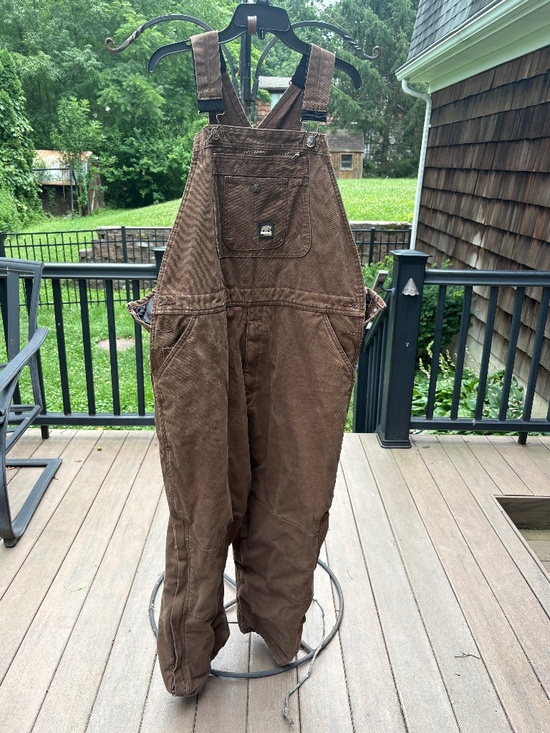 Berne Pants - Berne Brown insulated Bib overalls - Women’s 2x Short